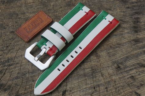 panerai canvas italian flag|Watch Strap in Rolled Canvas for Panerai, Italian Flag .